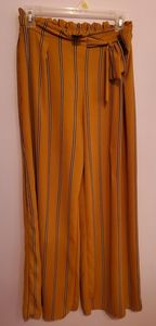 Yellow stripped plazzo pants